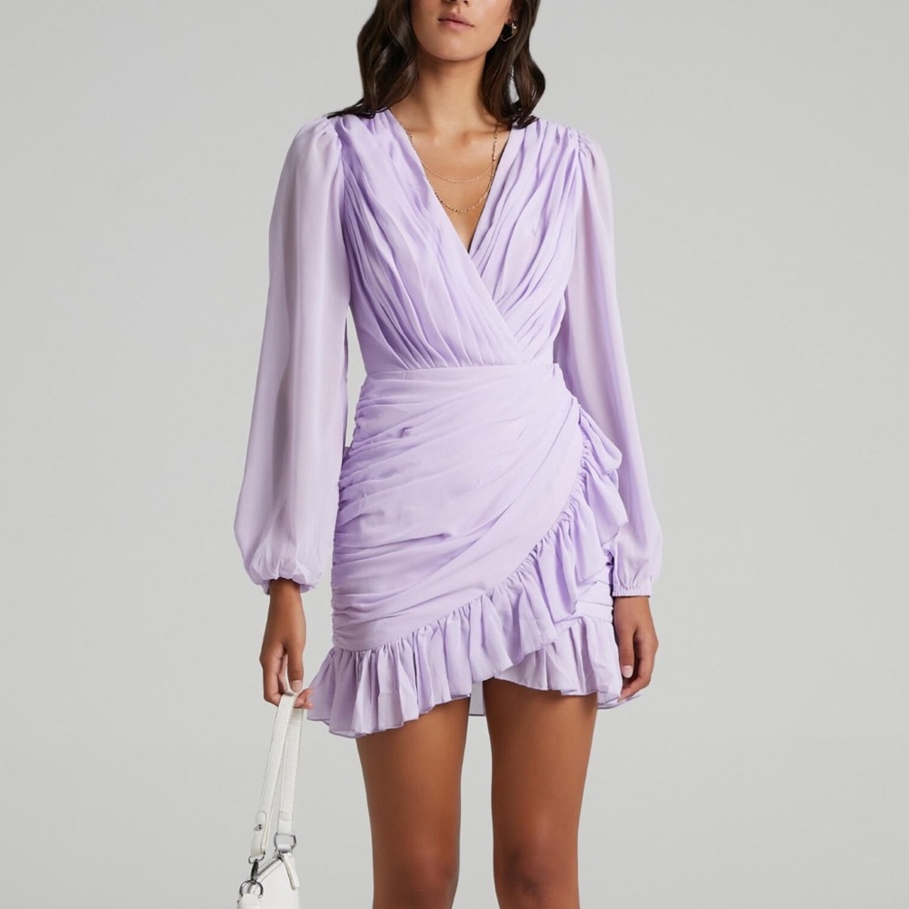 Showpo. Lilac Ruffle Dress